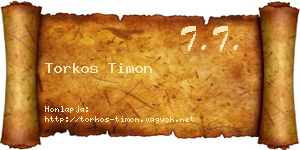 Torkos Timon névjegykártya